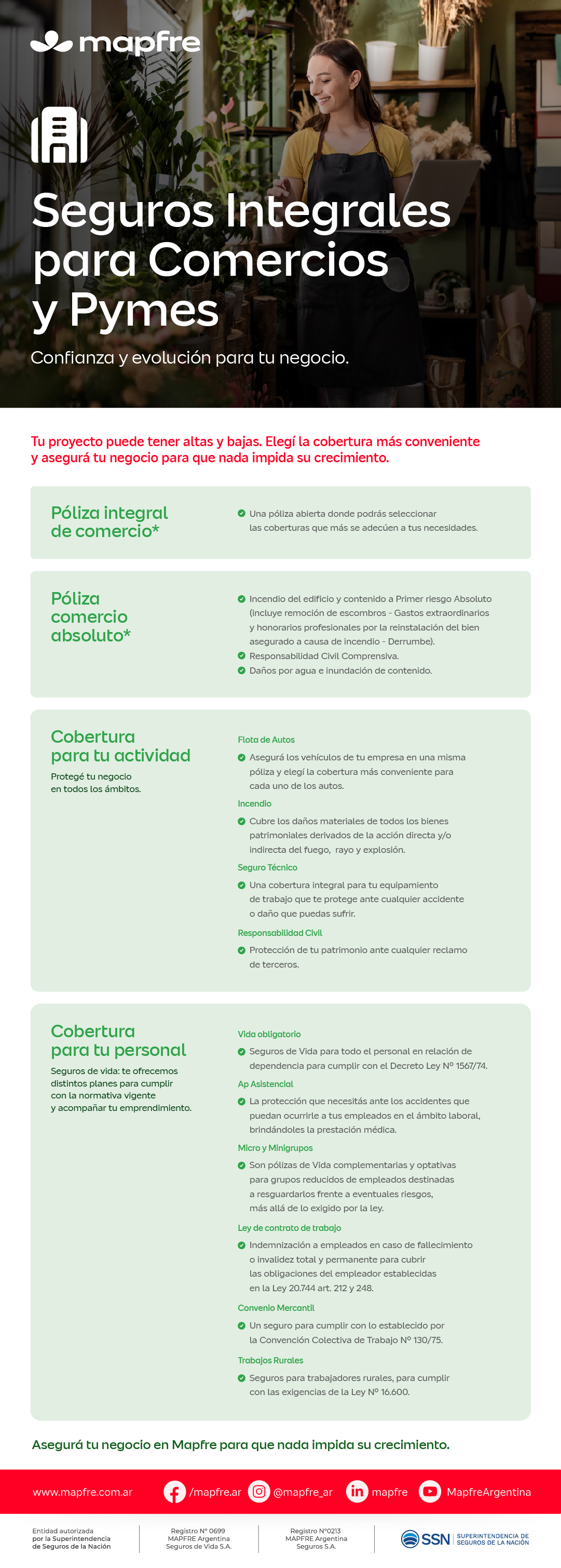 Folleto Digital: Seguros Integrales para comercios y pymes