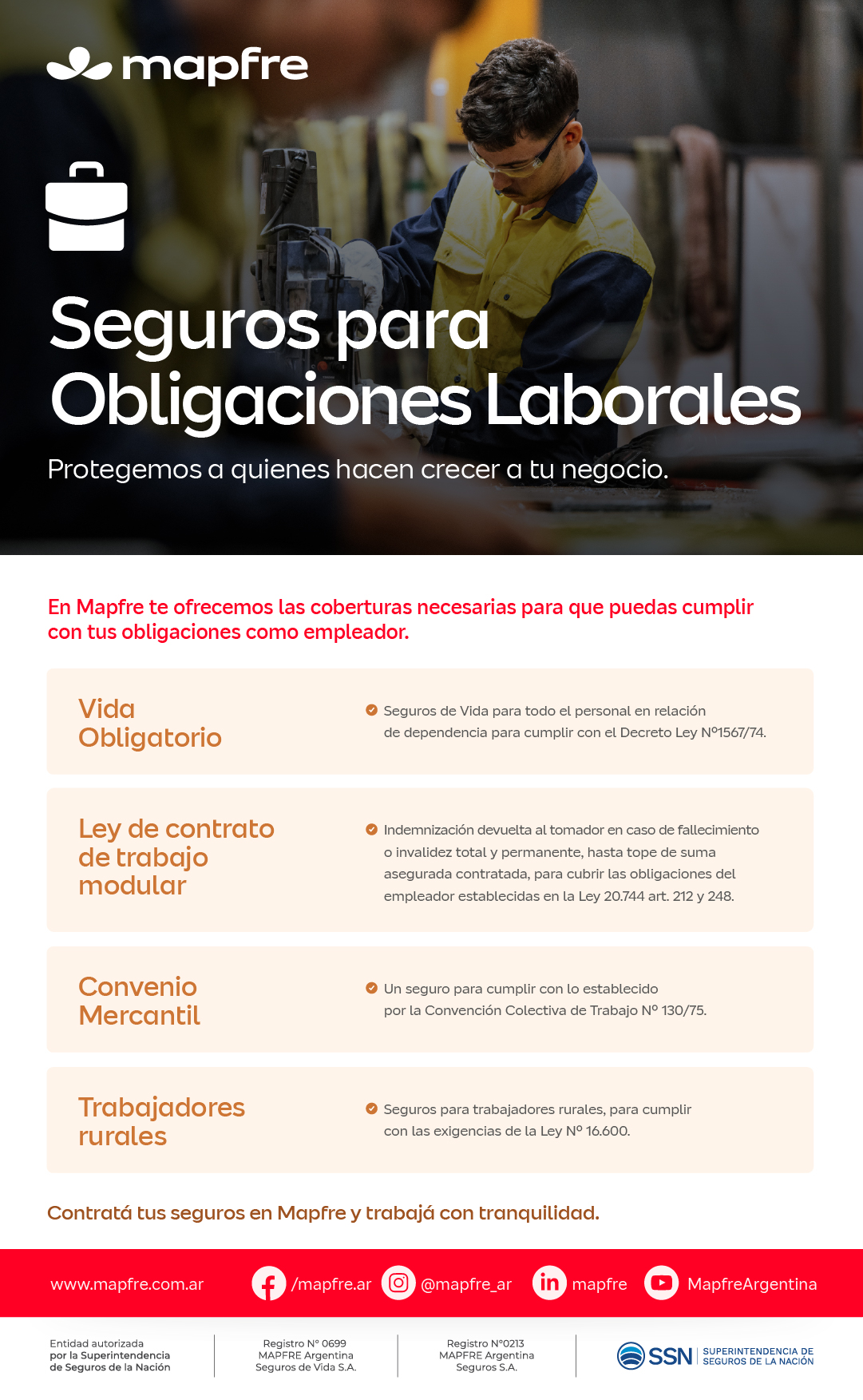 Folleto Digital: Seguros para Obligaciones laborales