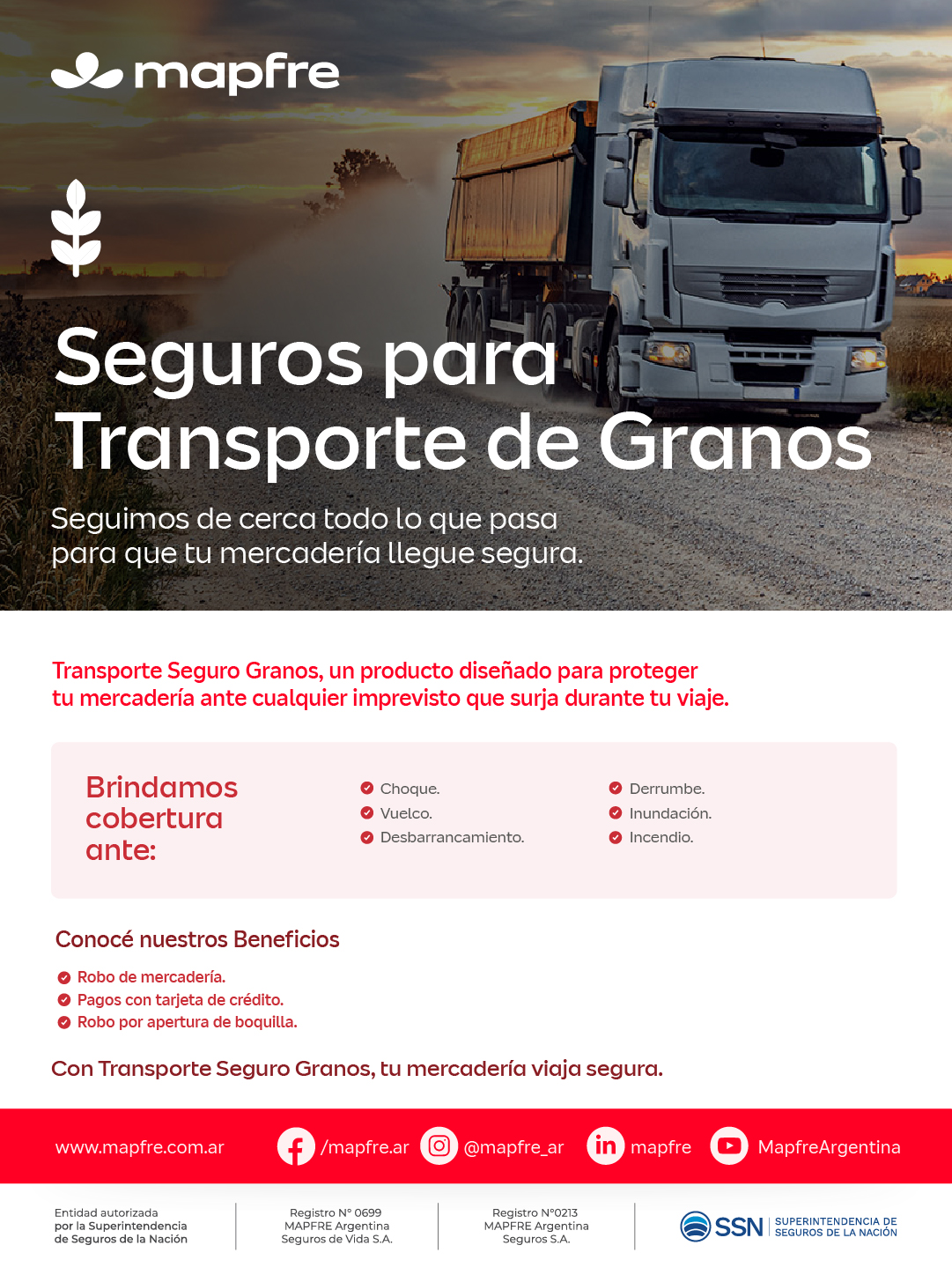 Folleto Digital: Seguros para Transporte de granos