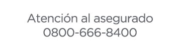 Atenci&oacute;n al asegurado: 0800-666-8400